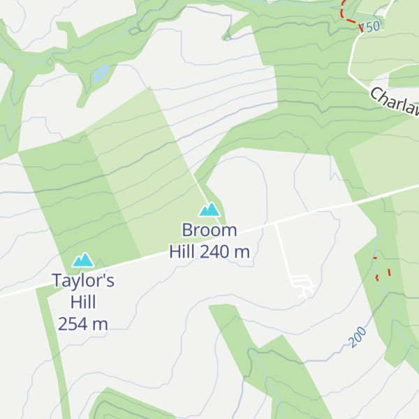 Map of Broom Hill
