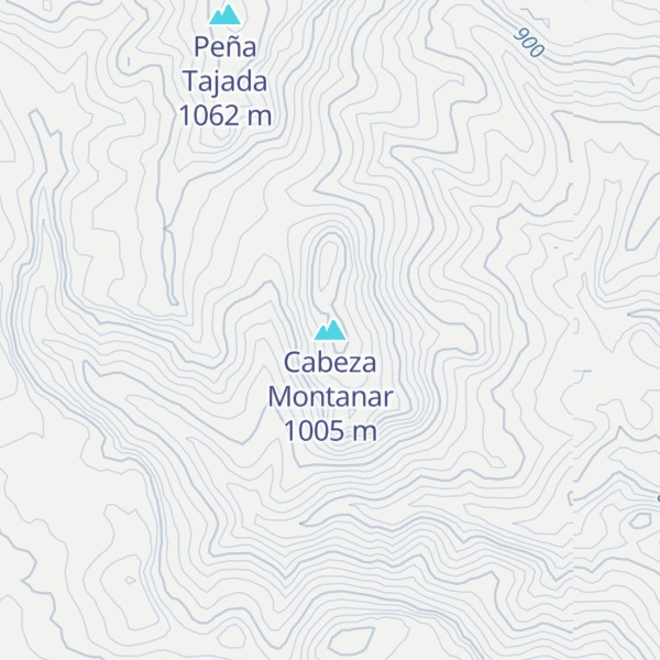 Map of Cabeza Montanar