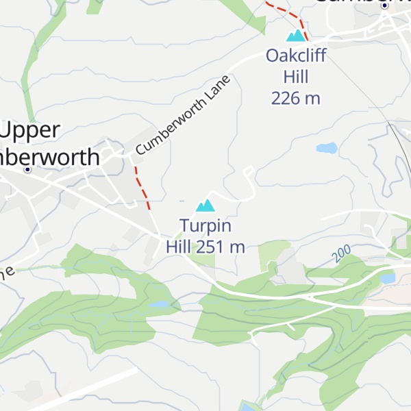 Map of Turpin Hill