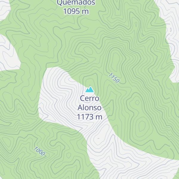 Map of Cerro Alonso