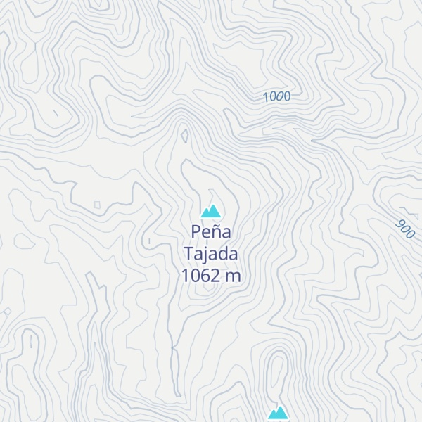 Map of Peña Tajada