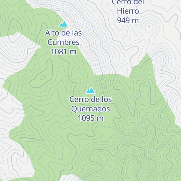 Map of Cerro de los Quemados