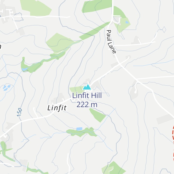 Map of Linfit Hill