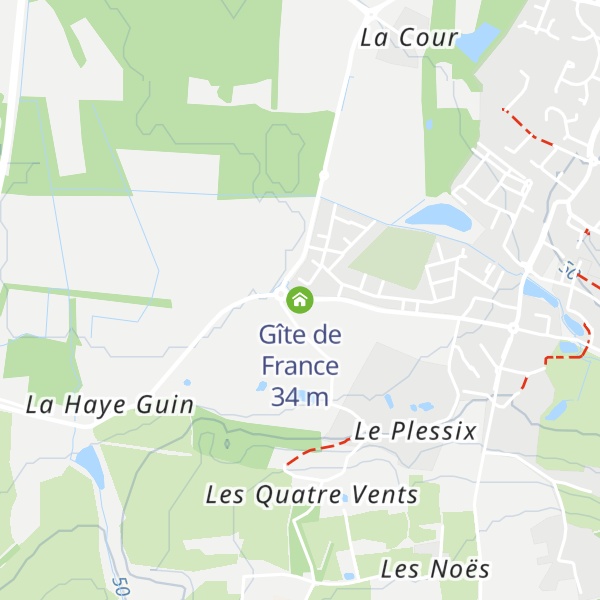 Map of Gîte de France