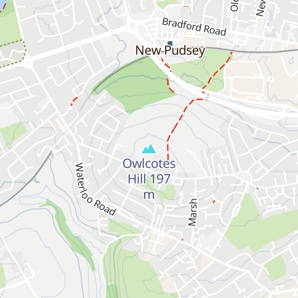 Map of Owlcotes Hill