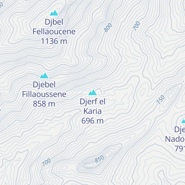 Map of Djerf el Karia