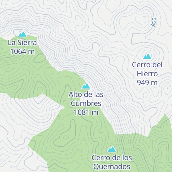 Map of Alto de las Cumbres