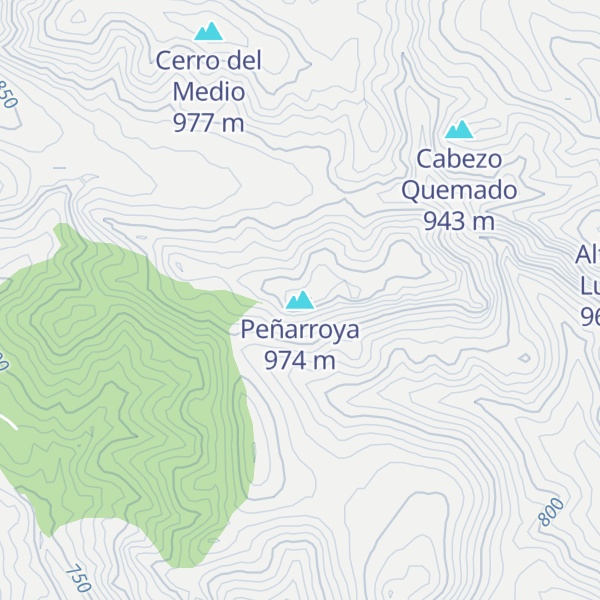 Map of Peñarroya