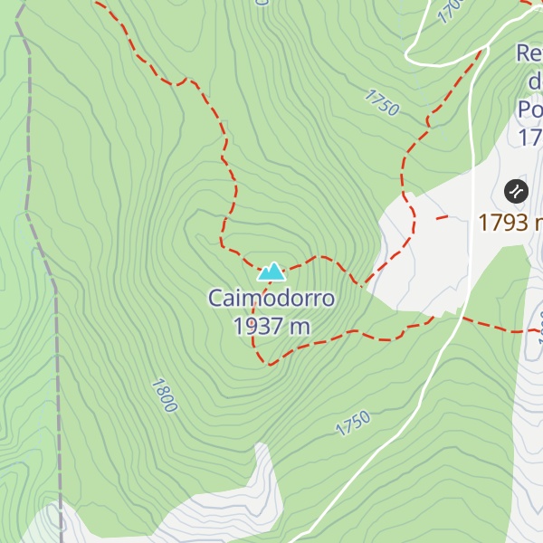 Map of Caimodorro
