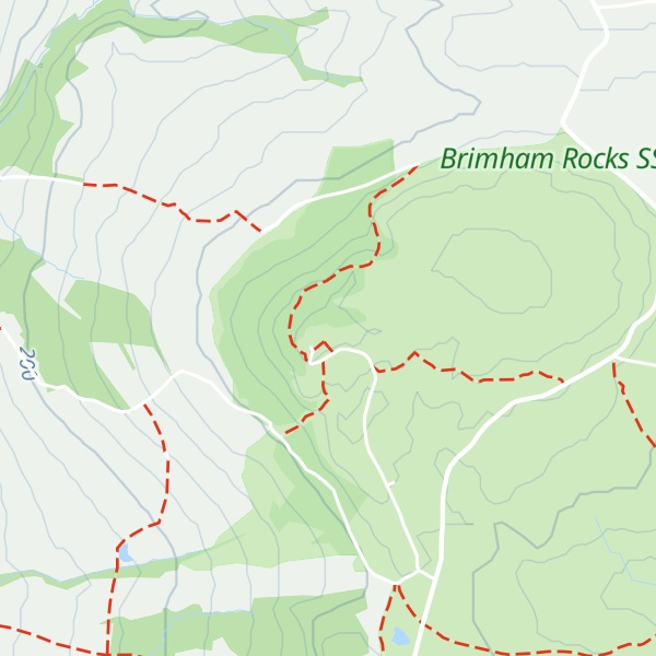 Map of Brimham Rocks