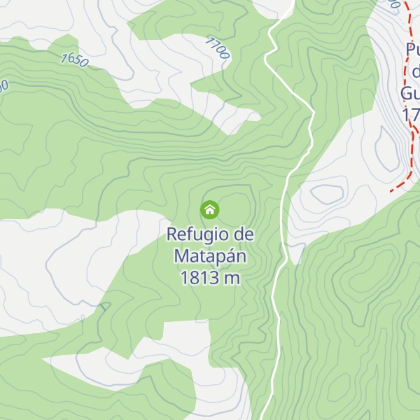 Map of Refugio de Matapán