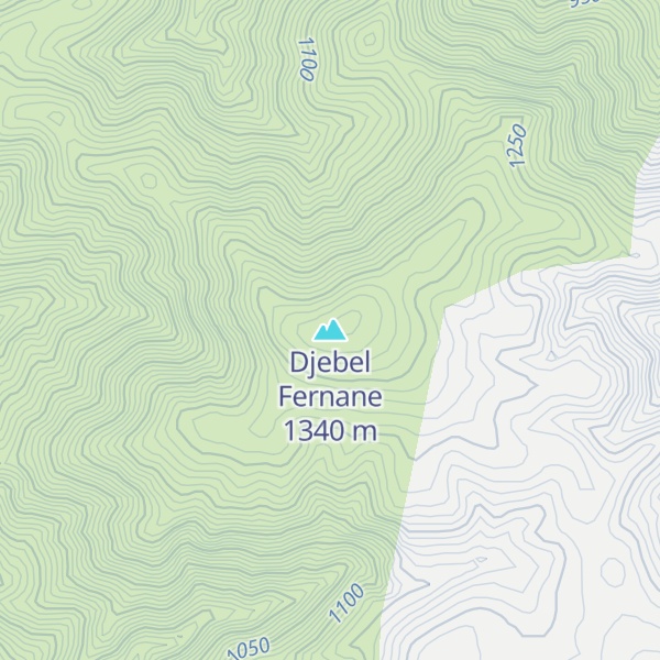 Map of Djebel Fernane