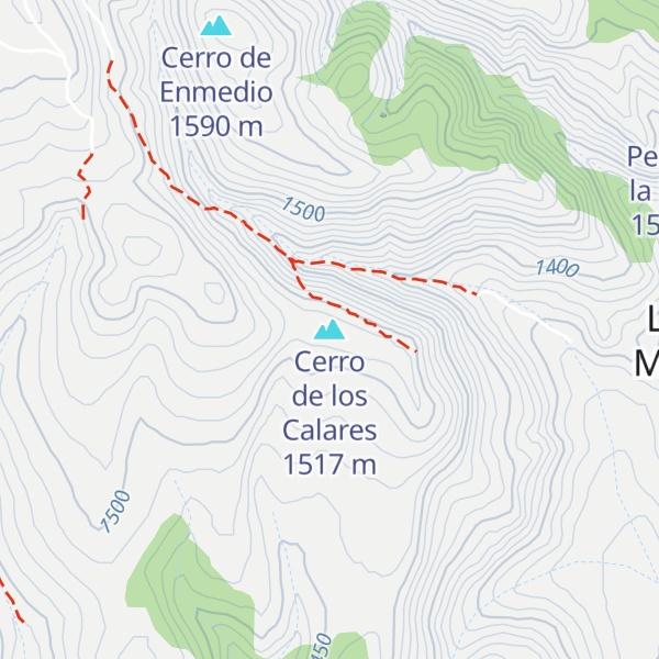 Map of Cerro de los Calares