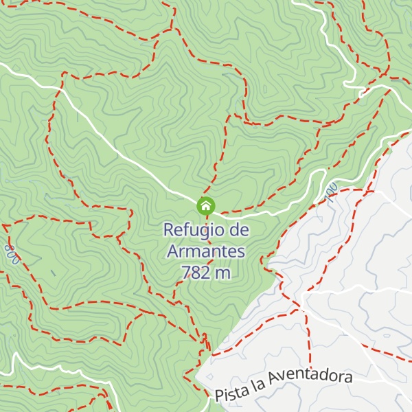Map of Refugio de Armantes