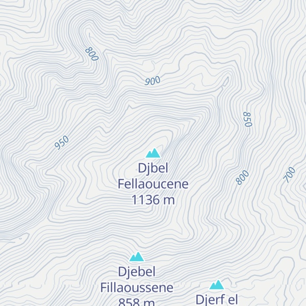 Map of Djbel Fellaoucene