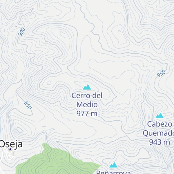 Map of Cerro del Medio