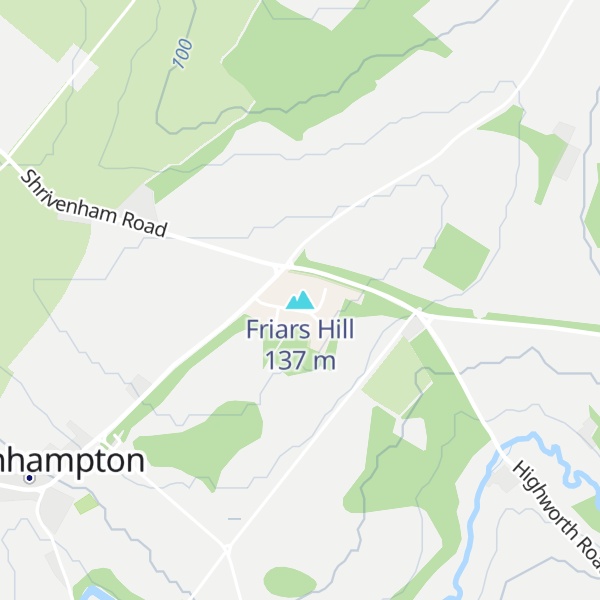 Map of Friars Hill