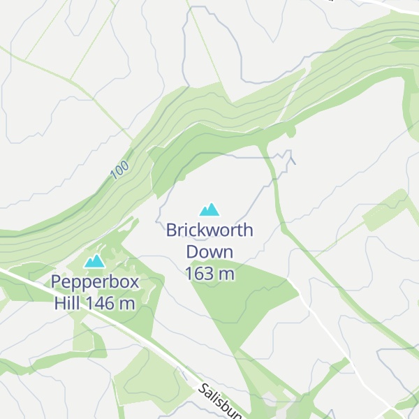 Map of Brickworth Down