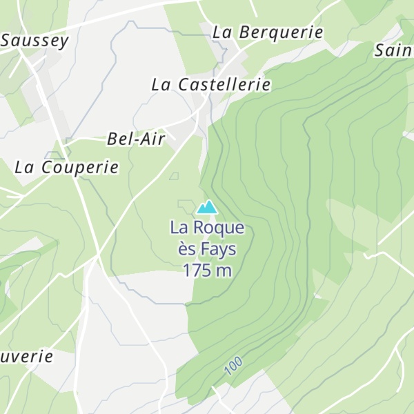 Map of La Roque ès Fays