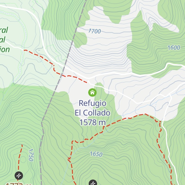 Map of Refugio El Collado