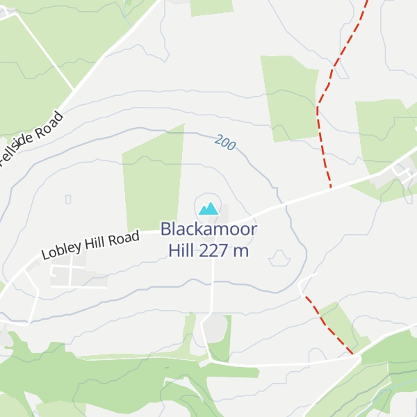Map of Blackamoor Hill