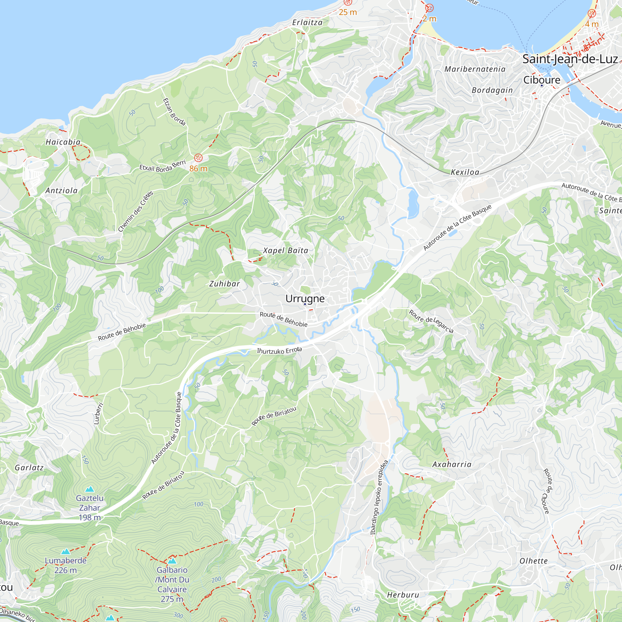 Office de Tourisme d'Urrugne - Pays Basque map