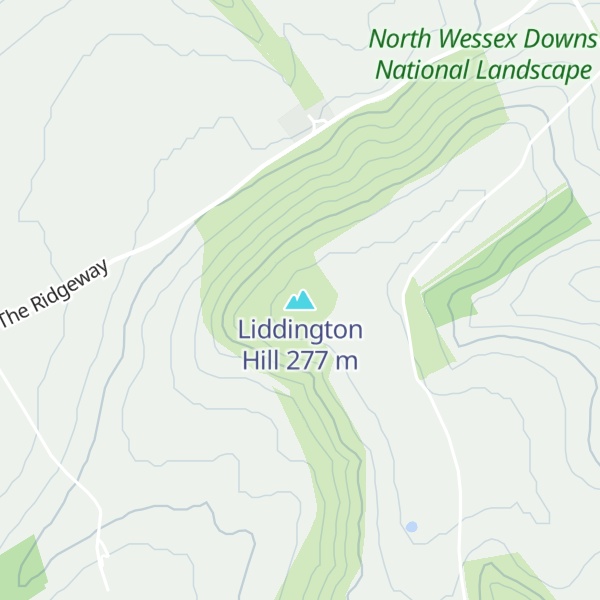 Map of Liddington Hill
