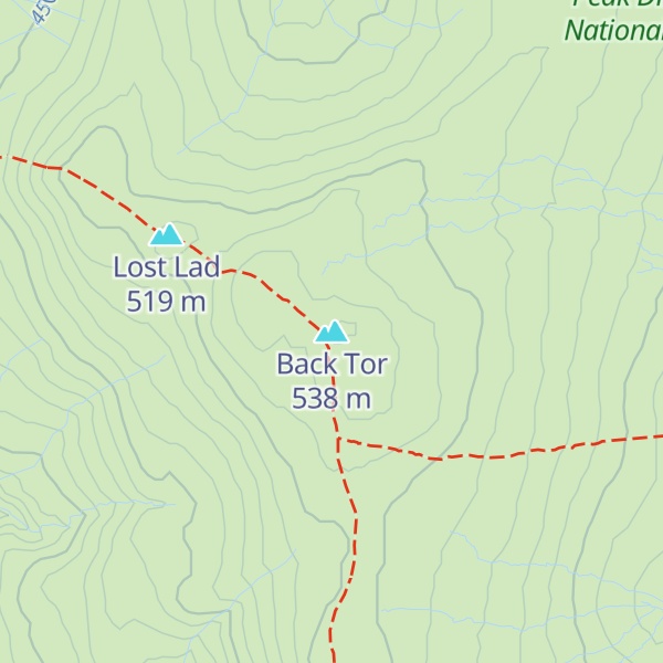 Map of Back Tor