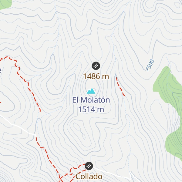 Map of El Molatón