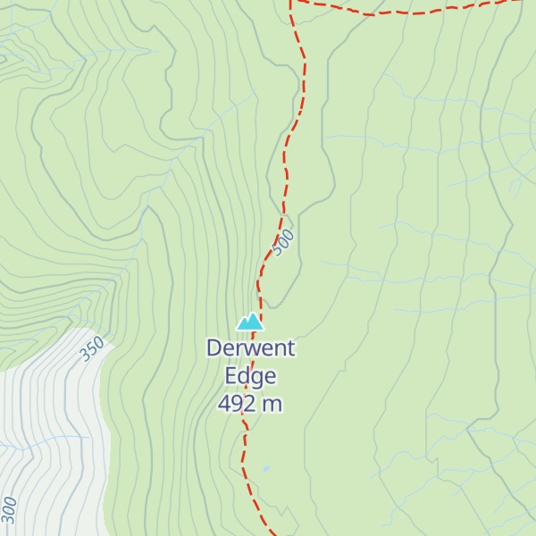 Map of Dovestone Tor