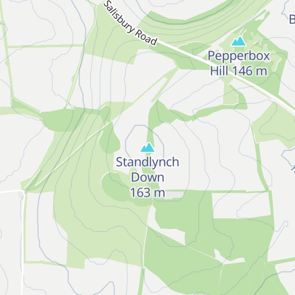 Map of Standlynch Down