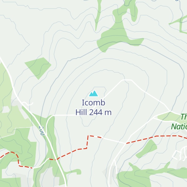Map of Icomb Hill