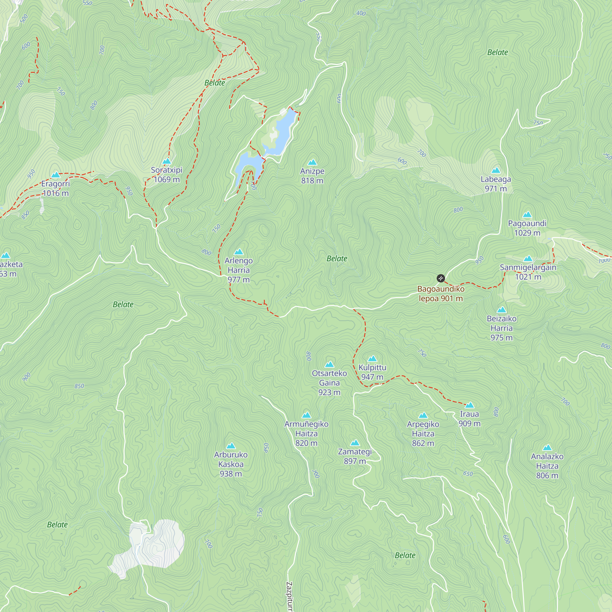 Aratanzolota etxola map