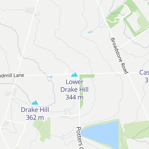 Map of Lower Drake Hill