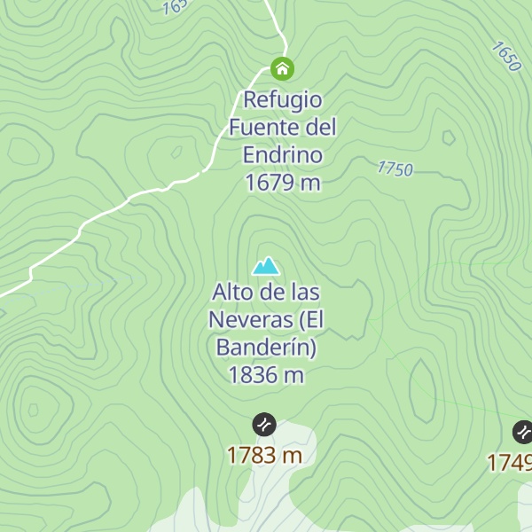 Map of Alto de las Neveras (El Banderín)