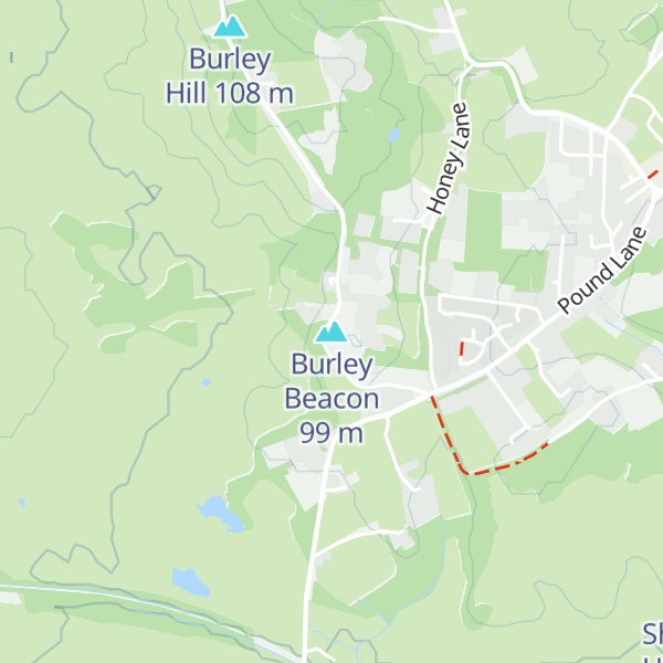 Map of Burley Beacon