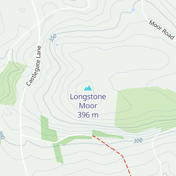 Map of Longstone Moor