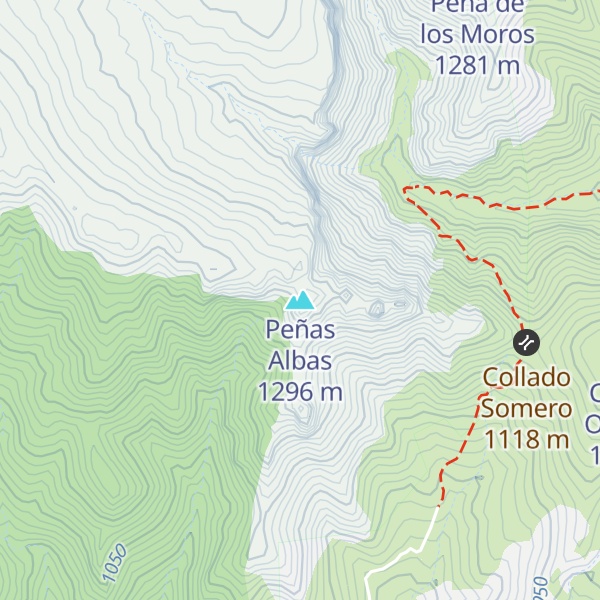 Map of Peñas Albas