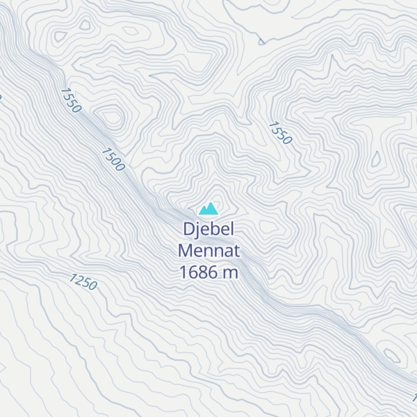 Map of Djebel Mennat