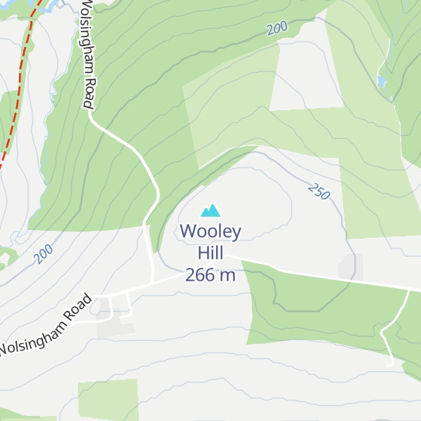 Map of Wooley Hill