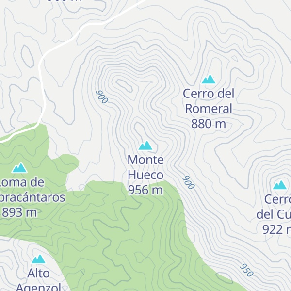 Map of Monte Hueco