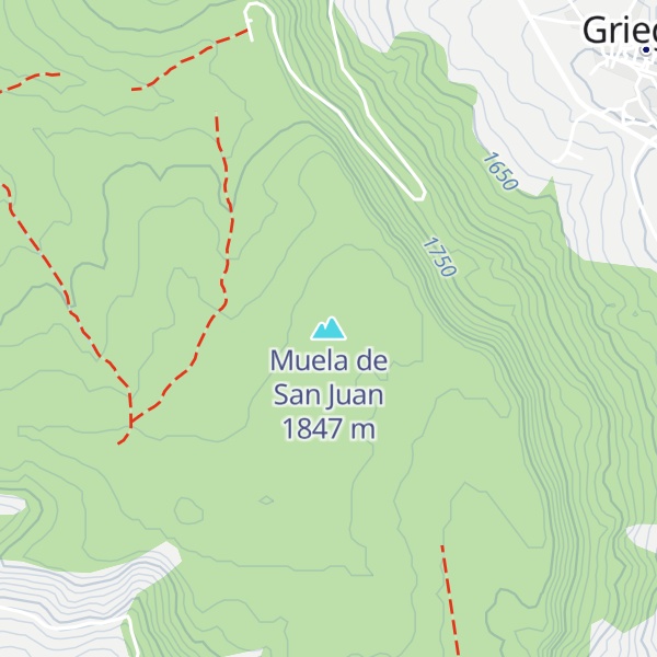 Map of Muela de San Juan