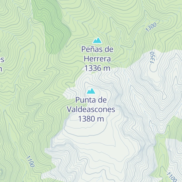 Map of Punta de Valdeascones