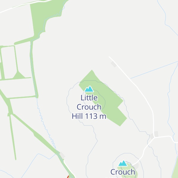 Map of Little Crouch Hill