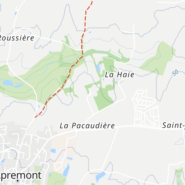 Map of Gîte de la Haie