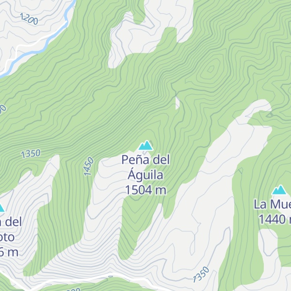 Map of Peña del Águila