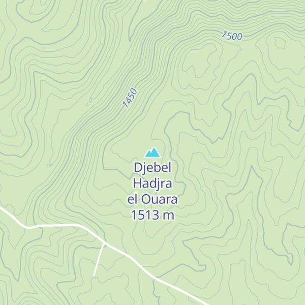 Map of Djebel Hadjra el Ouara