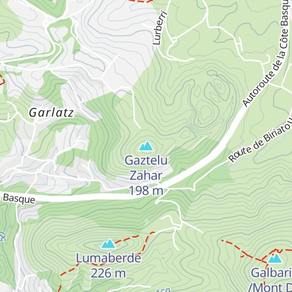 Map of Gaztelu Zahar