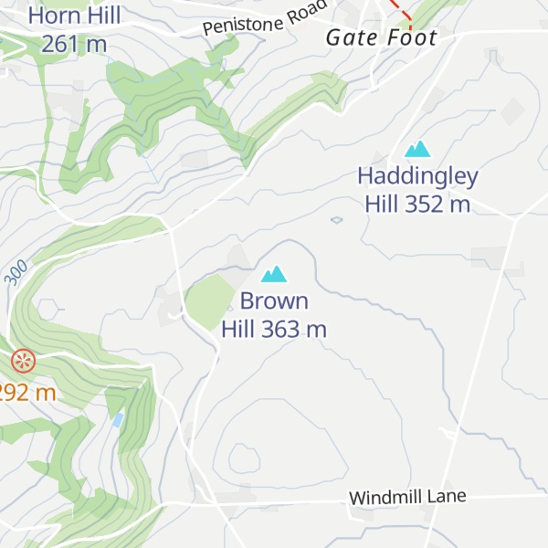 Map of Brown Hill