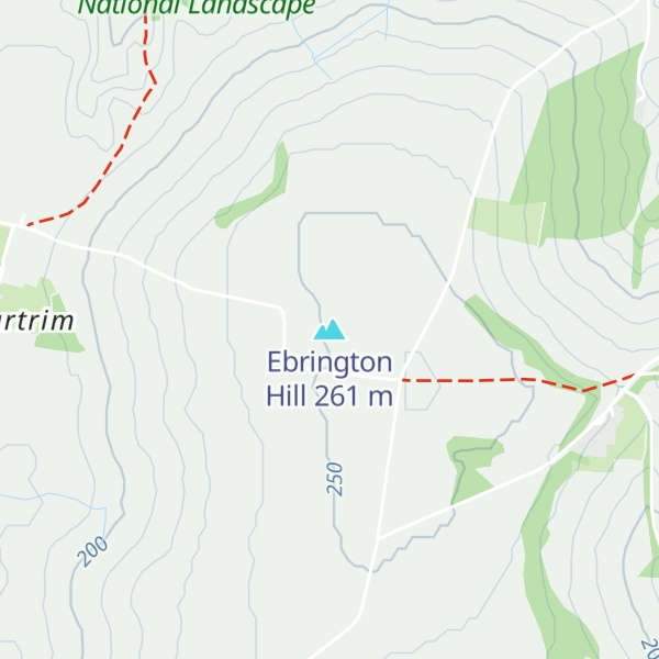 Map of Ebrington Hill